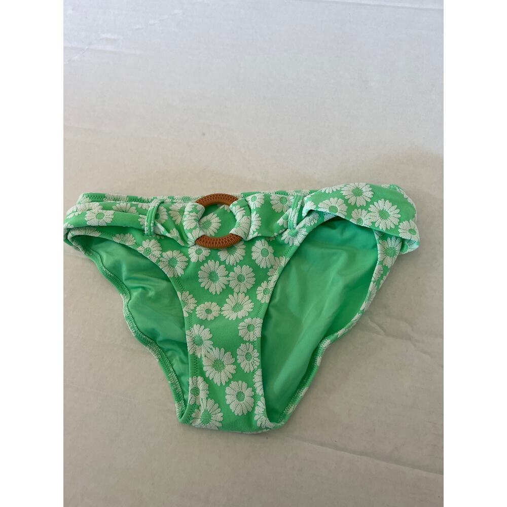 Aerie Green Floral Bikini Bottoms